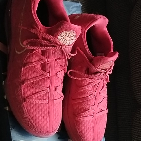 Lebron XVII Low PH / Red and Metallic Gold - Picture 2 of 12